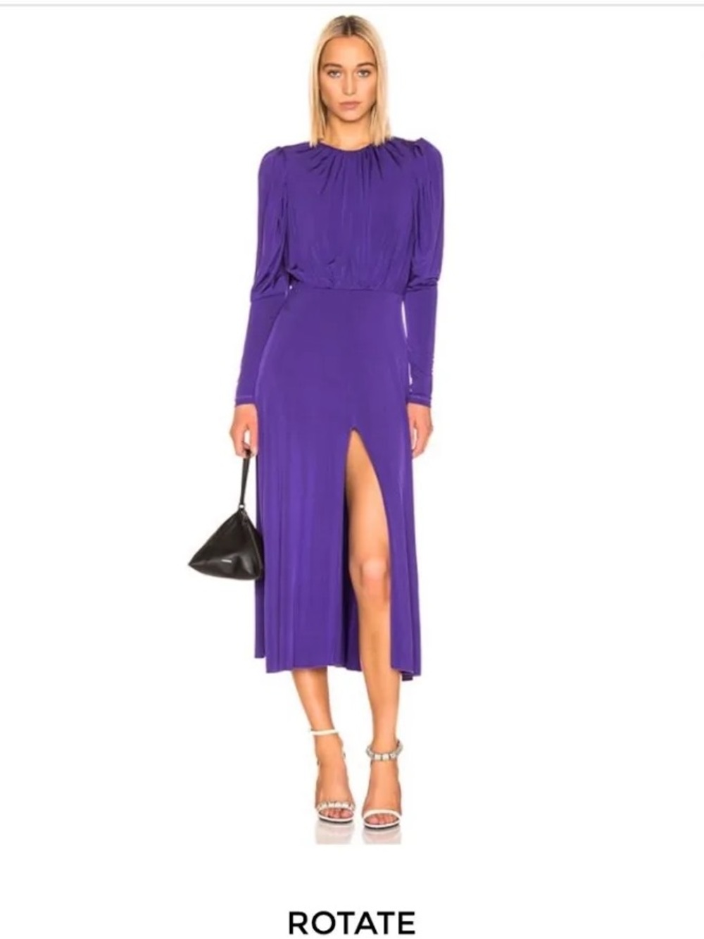 NWT ROTATE Birger Christensen Purple Long Sleeve Maxi Dress - Size US 8 / Medium